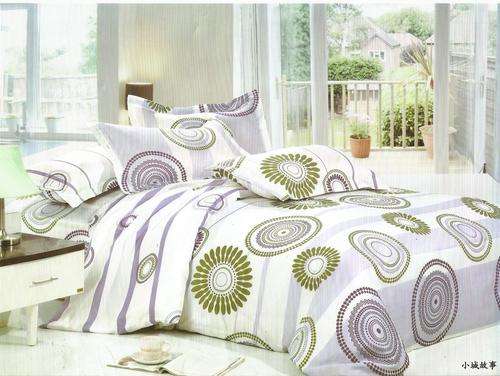 8 Piece - Cotton Feel - Bed Linen - Double Bed- Duvet Cover Set